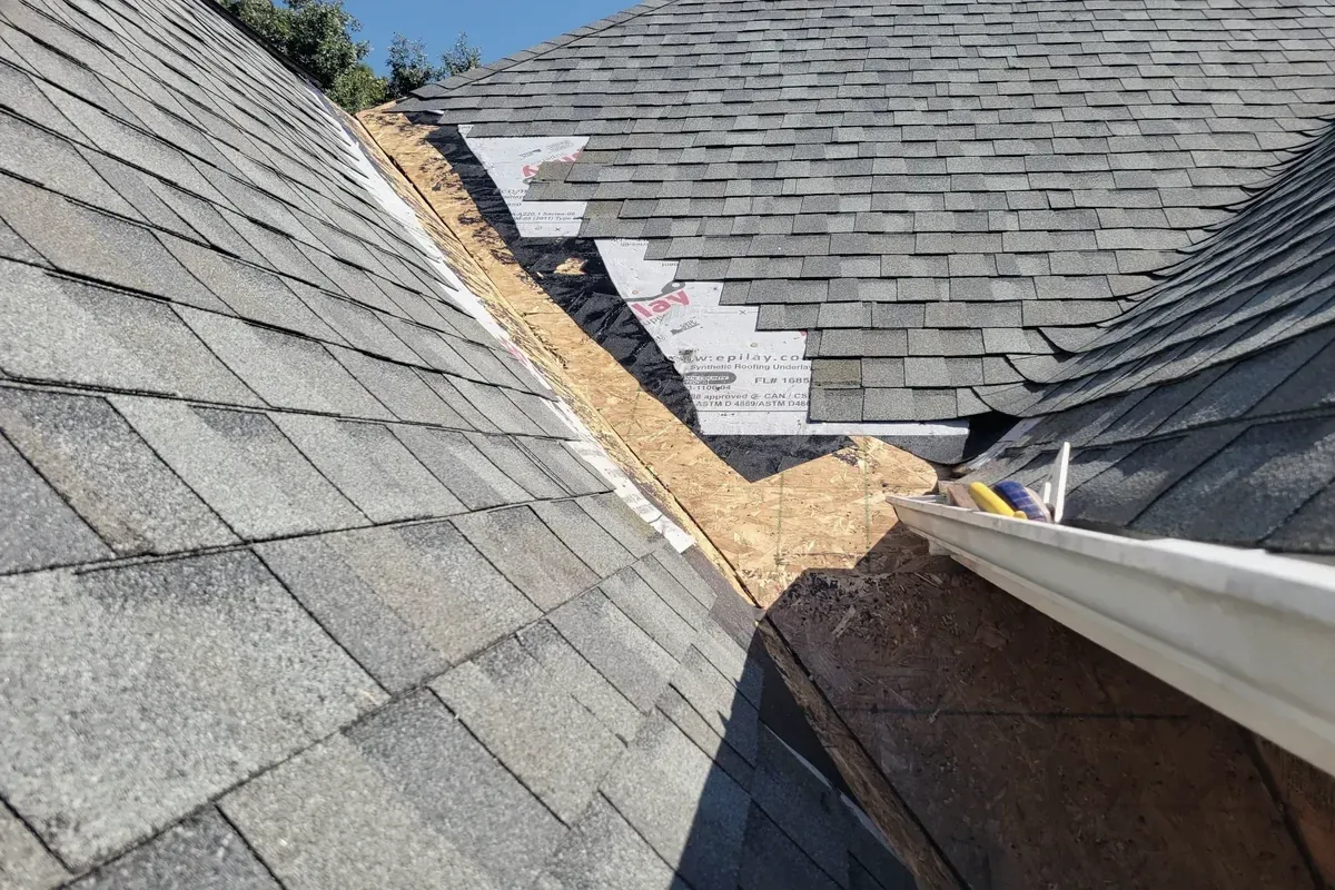 Completed roof replacement project by Howard Roofing & Construction, Wilmington NC
