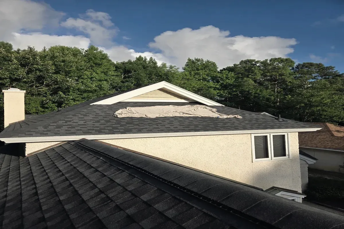 Completed roof replacement project by Howard Roofing & Construction, Wilmington NC