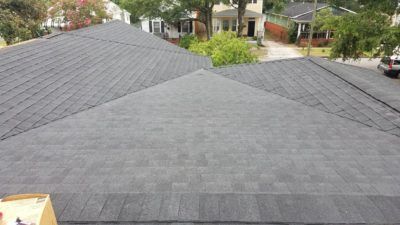 architectural shingle patter on shingle roof replacement